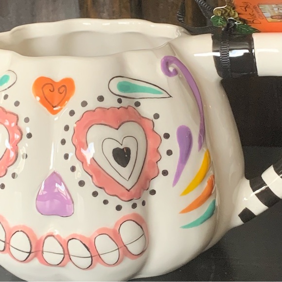 Blue Sky Sugar Skull Mug - Dia de Los Muertos Collection - Picture 5 of 12